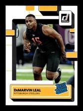 2022 Donruss #388 DeMarvin Leal - Pittsburgh Steelers Rated Rookie Football Card. rookie card picture