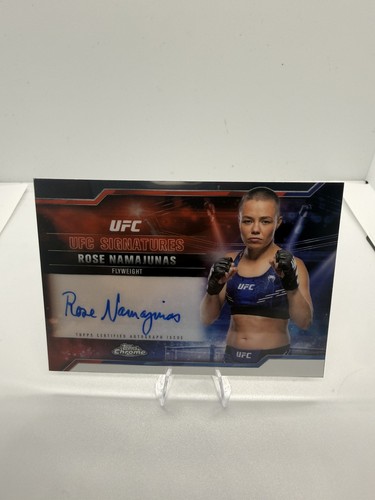 2025 Topps Chrome UFC Rose Namajunas Auto SIG-RN