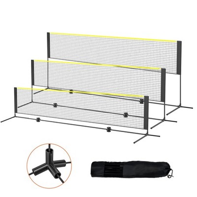 Uimoso 4,2 m tragbares Netzset für Badminton Volleyball Pickleball und Tennis