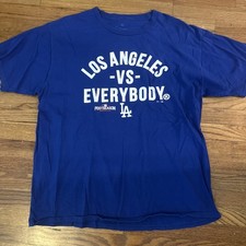 Los Angeles Dodgers Baseball VS Everybody Fanatics Men’s MLB Tee Shirt Playoffs