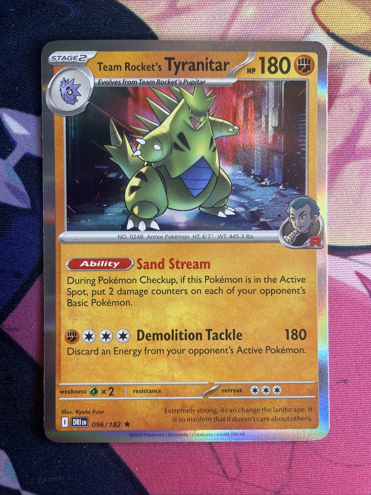 Pokemon Destined Rivals - Team Rocket's Tyranitar - 96/182 - NM/M