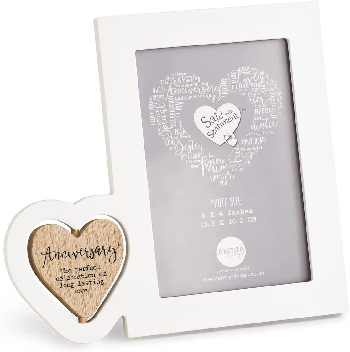 Anniversary Gift Said with Sentiment Photo Frame 4x6"" -