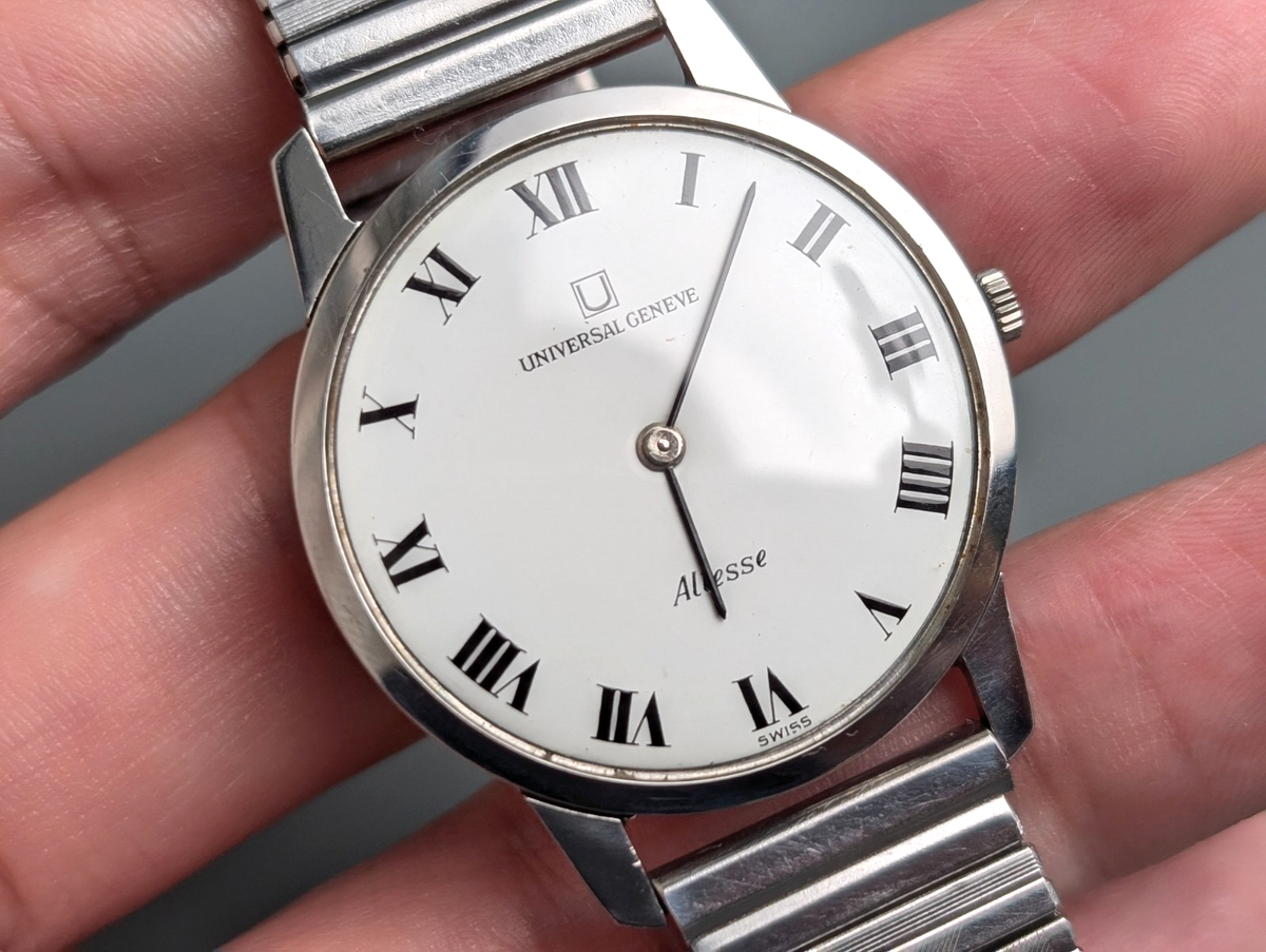 UNIVERSAL GENEVE 腕時計 ステンレス 29121) Universal Geneve Tri-Compax Stainless Steel / Silver Dial