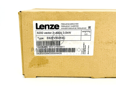 LENZE E82EV302K4C E82EV302_4C INVERTER 8200 SERIES 3,0 kW 13436485 NEW