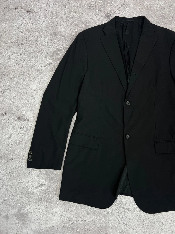 Traje de lana Jil Sander hecho a medida Raf Simons Era negro para hombre talla 52L Foto 3 de 4