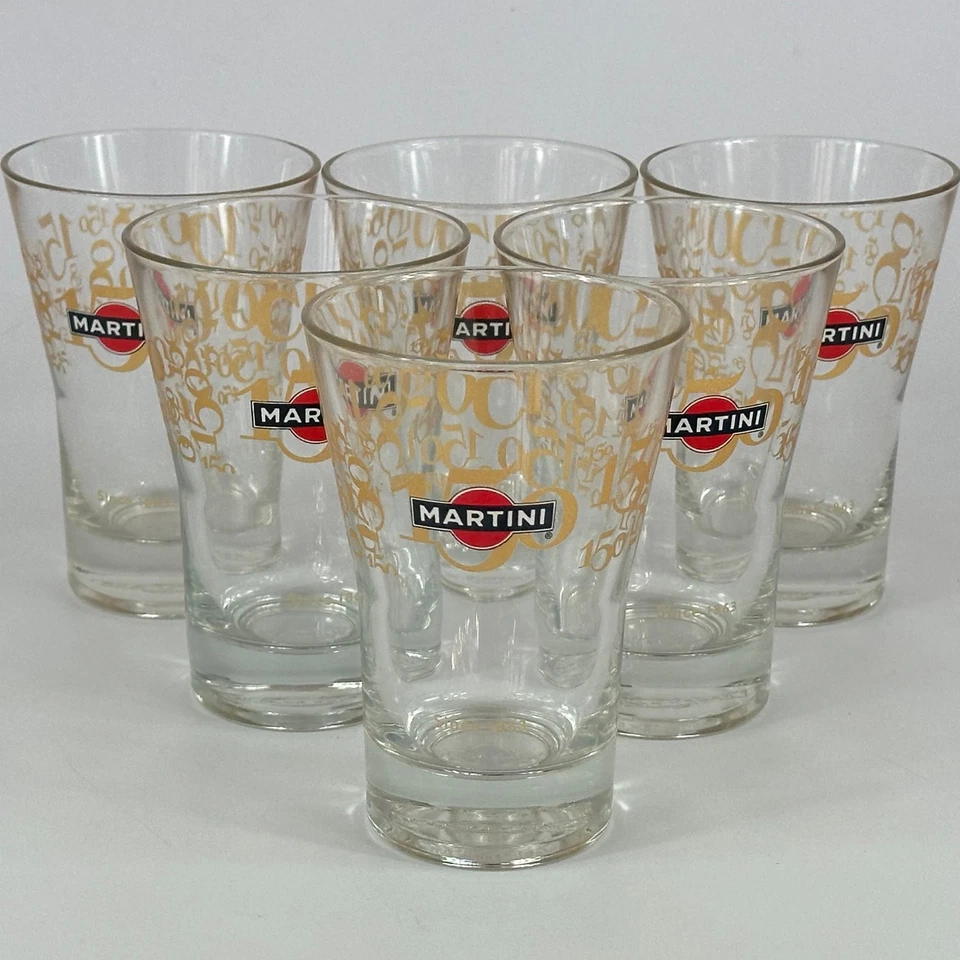 Vintage 150 Years Limited Edition Collectors Set Of 6 Martini Drinking Glasses - Image 3 of 4