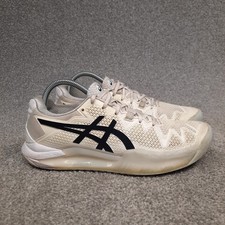 Asics GEL Resolution 8 Tennis Shoes Sneakers Women's 9.5 White Black 1042A072