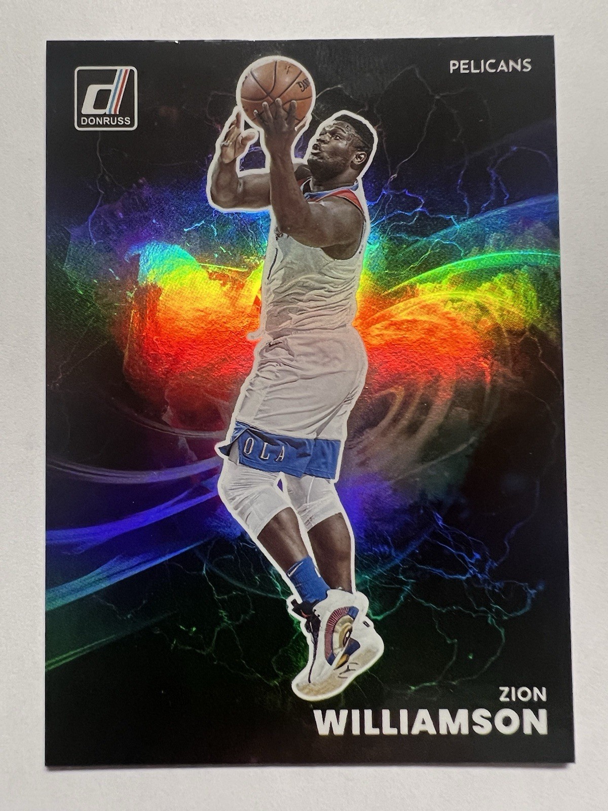 2022-23 Panini Donruss Zion Williamson #24 Night Moves Case Hit SSP Pelicans