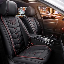 Car 25 Seat Covers Faux Leather For Jeep Cherokee 2014-2025 Seat Cushion Pad