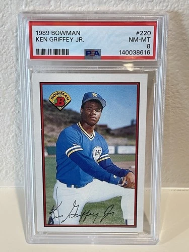 1989 Bowman Ken Griffey Jr #220 (RC) PSA 8