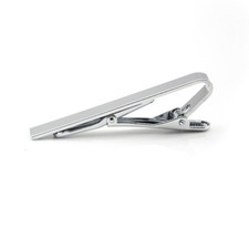 Fashion Men Women Metal Simple Necktie Clasp Clip Clamp Pin (Silver)