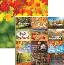Hello Fall - Fall Fun, DS scrapbook paper - Reminisce EAV1186