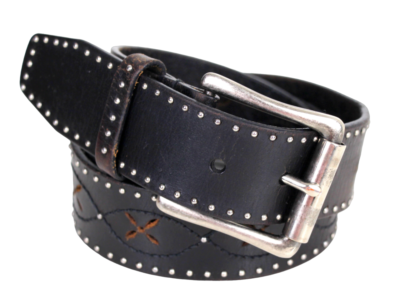 DARK BROWN GENUINE LEATHER 1 3/8\