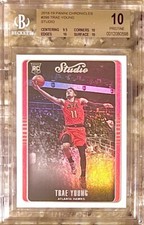 2018 POP 1 TRAE YOUNG ROOKIE RC PANINI CHRONICLES STUDIO #298 BGS 10 PRISTINE!!