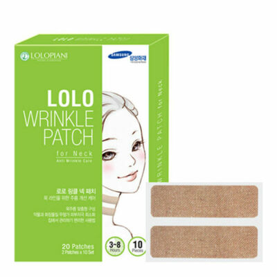 LOLO Wrinkle Patch For Neck Care Anti Wrinkle Care 10 Sheets  Korea Beauty