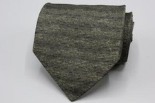 XMI Whimsical Green and Black Silk Tie.