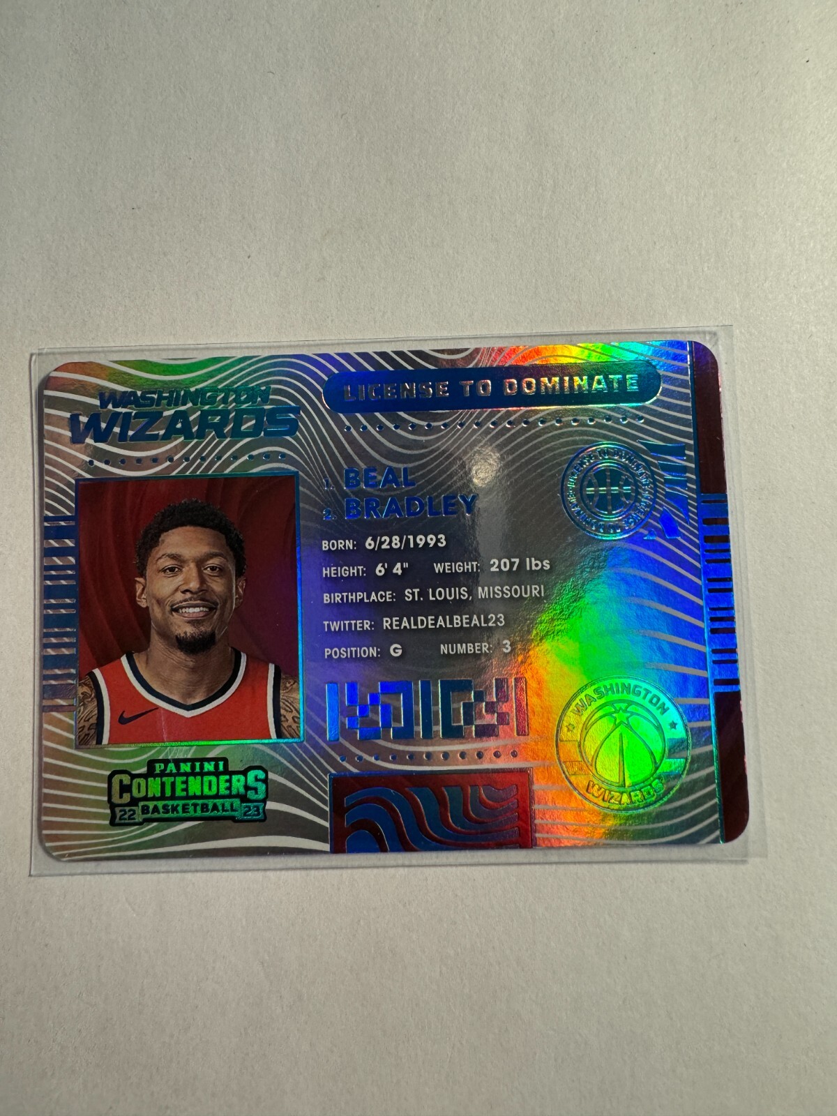 K149,346 - 2022-23 Panini Contenders License to Dominate #11 Bradley Beal