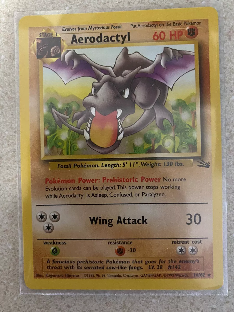 Pokemon Aerodactyl 1/62 Holo Fossil LP