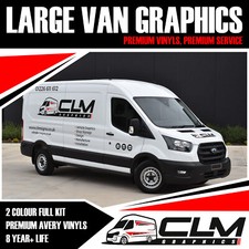 Van Sign Writing Kit LARGE, LONG WHEEL BASE VAN, Transit, sprinter, crafter Etc