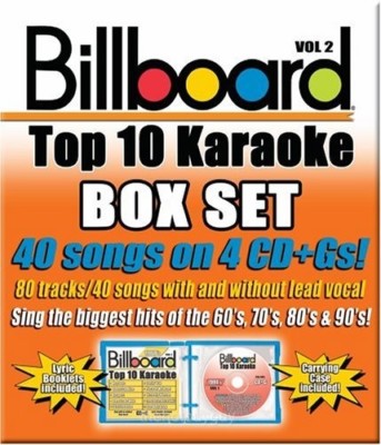 Billboard Top 10 Karaoke Box Set Vol 2 40 Songs 4 Cd's NEW