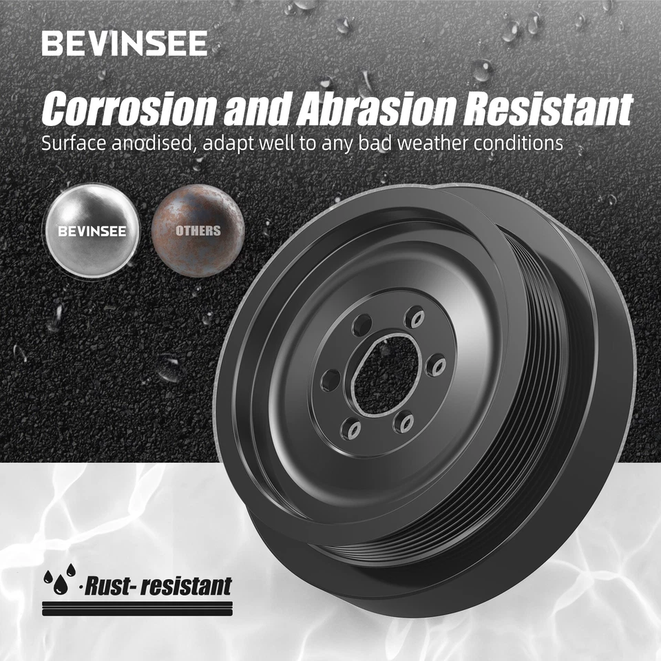 Polea de manivela de aluminio para BMW E9X 135i 335i 335xi 335is motor automático N54 Foto 4 de 4