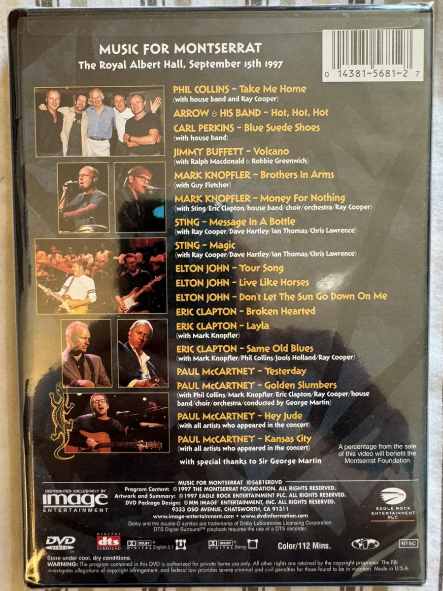 Beatles 1997 Music For Montserrat DVD Dolby NTSC DTS Full Screen