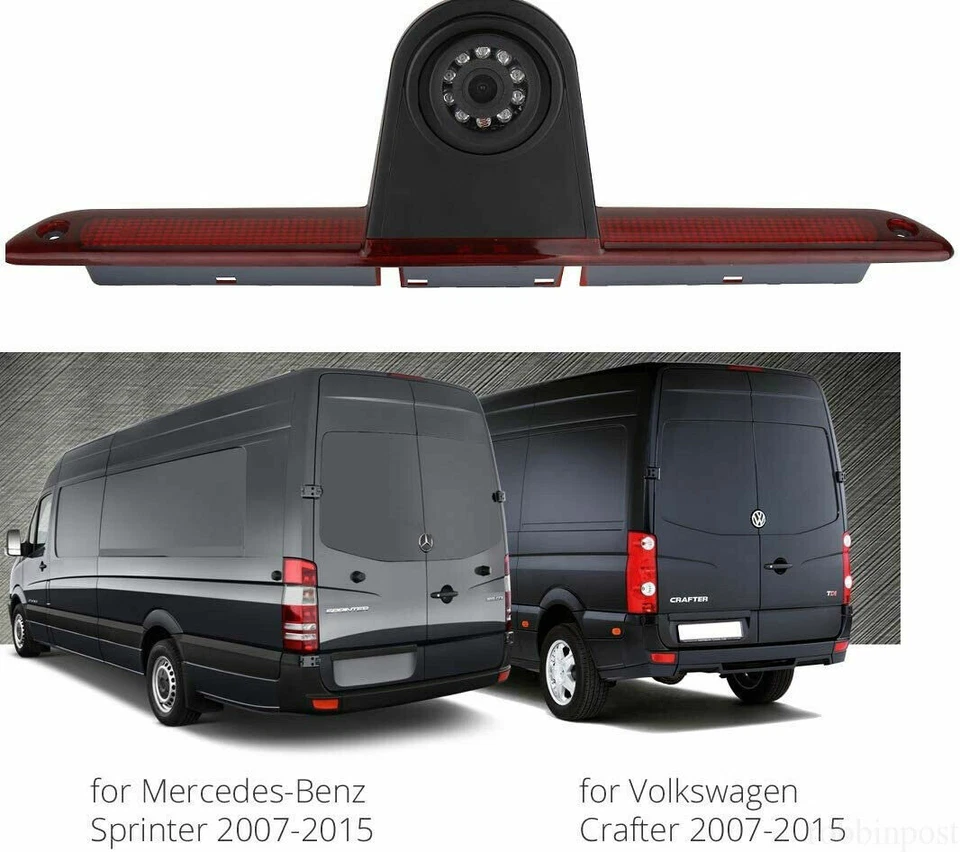 Backup Camera For Mercedes Dodge Sprinter Van Crafter from 2007-2019+5'' Monitor - Image 2 of 4