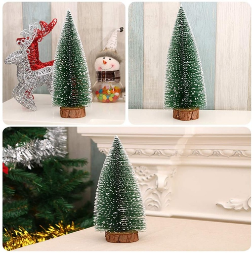 3PC Christmas Mini Cedar Small Pine Tree Table Desk Holiday Seasonal Green Decor - Picture 10 of 11