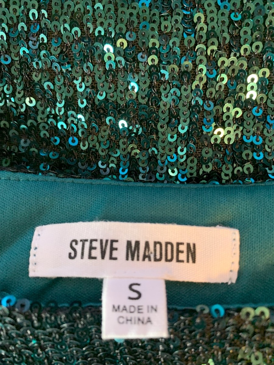 steve madden green sequin dress Emerald Sequin Charlotte Dress Emerald / M / SCH2301