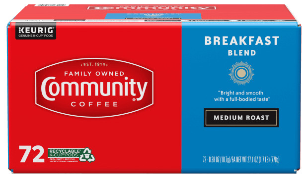 Community Coffee, Breakfast Blend, K-Cups (72 count)