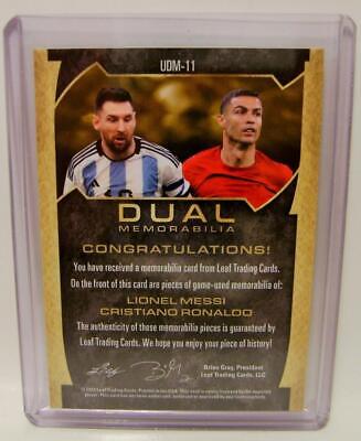 LIONEL MESSI CRISTIANO RONALDO #2 /5 DUAL MEMORABILIA LIONEL MESSI CRISTIANO RONALDO #2 /5 DUAL MEMORABILIA