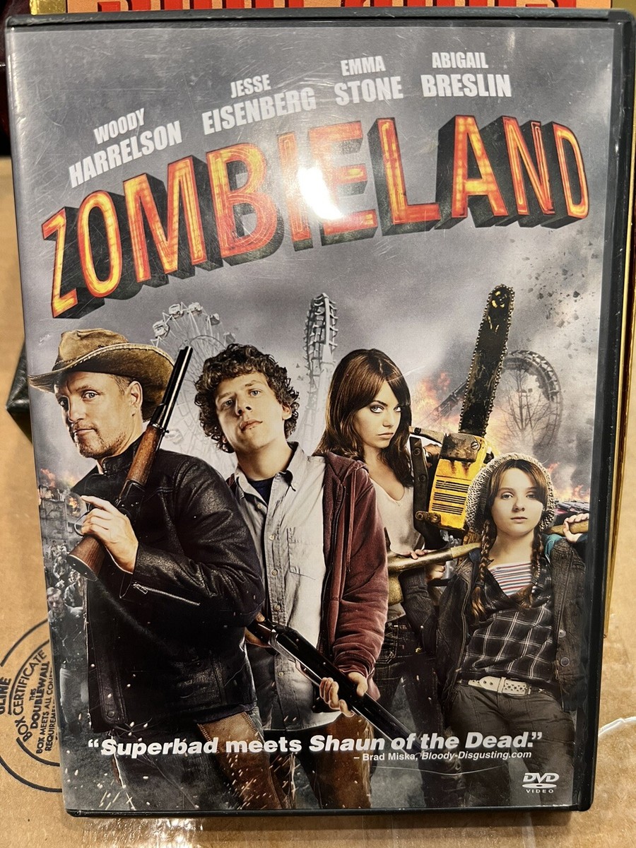 Zombieland - DVD Woody Harrelson Emma Stone Apocalyptic Movie