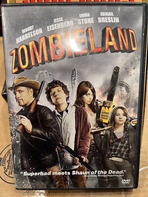 Zombieland DVD Woody Harrelson Emma Stone Apocalyptic Movie 43396331549| 