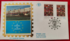 Enveloppe FDC 1er jour sur Soie, Conseil de l'Europe , Strasbourg 1994