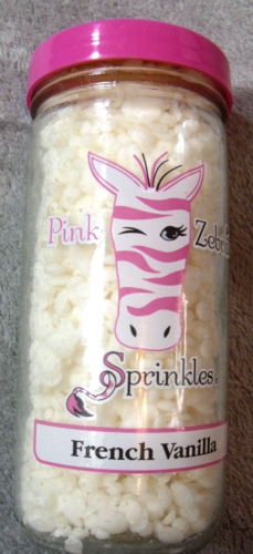 Pink Zebra French Vanilla 3.75 oz Sprinkles Wax Melts Jar Home Fragrance - Picture 1 of 4