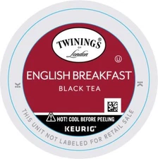 Twinings English Breakfast Tea K-Cup Pods for Keurig, Caffeinated - 12 Count