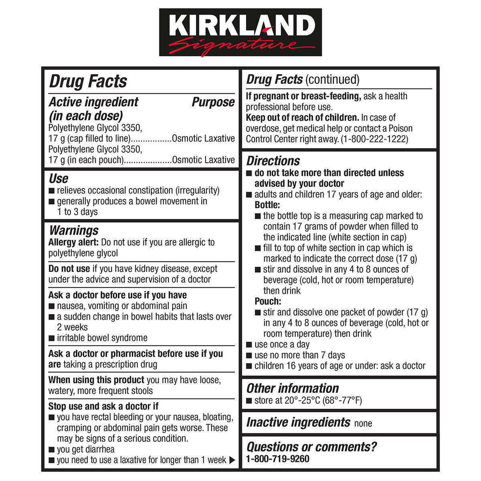 kirkland-signature-laxaclear-100-doses-exp-06-27-compare-to-miralax