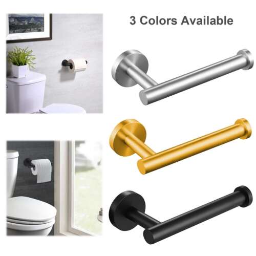 Modern Toilet Paper Holder 304 Stainless Steel Wall Mounted Bathroom Storage - Afbeelding 1 van 24