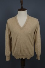 Pringle Sports Beige Long Sleeve Knit V-Neck Sweater Size 42