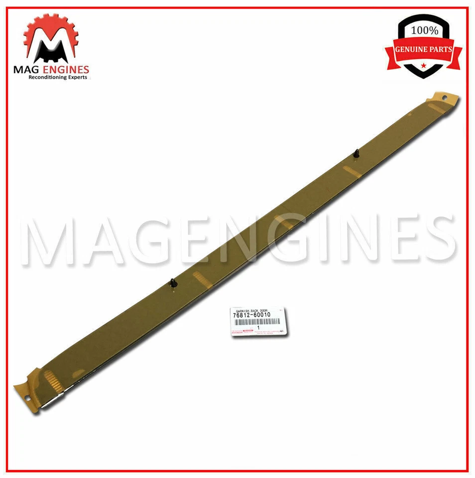 76812-60010 GUARNICIÓN ORIGINAL OEM, PUERTA TRASERA, EXTERIOR - LAND CRUISER LEXUS LX470 Foto 2 de 3