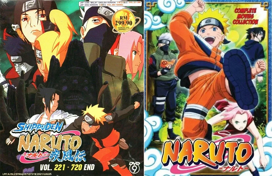 Anime DVD Naruto Shippuden Episode 1-500 Complete English Dub + FREE DVD  Boxset