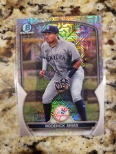 Roderick Arias 2023 Bowman Mega Box Baseball #BCP-135 Chrome Mojo Refractor