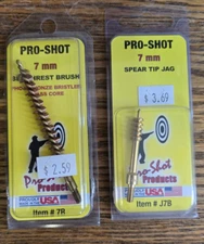 Pro-Shot 7mm Benchrest Brush & Spear Tip Jag Combo