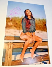 WWE Signed Poster 11x17 Wrestling Diva AEW TNA MMA NXT NWA WWC