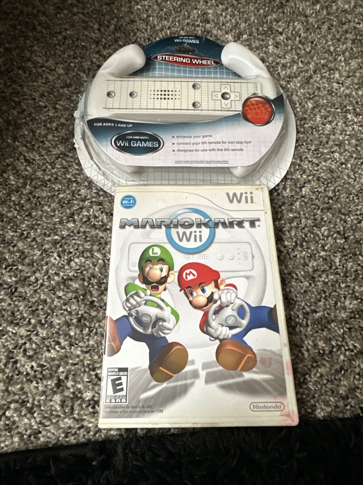 Mario Kart Wii Plus 3rd Party Steering Wheel