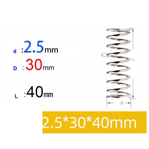 Nickel Plated Spring Steel Compression Spring Return Spring 2.5mm Wire Diameter - Picture 55 of 76