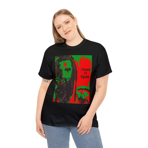 Mens Flood it again, funny, tshirt, RGB, 420 meme, Smoking Jesus T-Shirt, Womens - Picture 5 of 73
