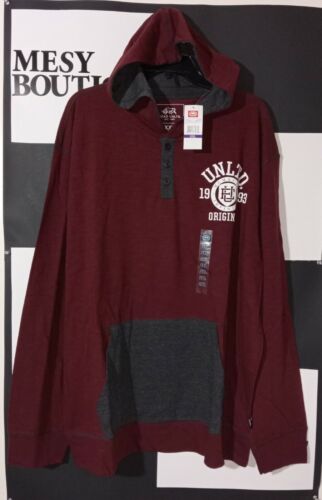 Ecko Unltd Men's Originals Ecko High Pullover Wine Red Size:2XL