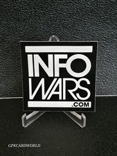 ORIGINAL INFO WARS STICKER 3X3 ALEX JONES