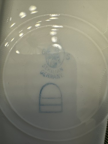 Antique Ols St Kilian Germany Handled Scalloped Scene 10” Round Hanging Plate - Picture 11 of 16